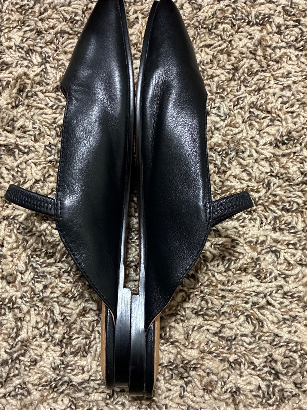 Madewell Black Leather Mary Jane Mules - Picture 5 of 13
